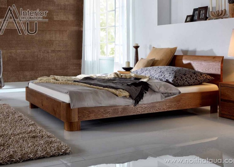 thiết kế giường ngủ hiện đại